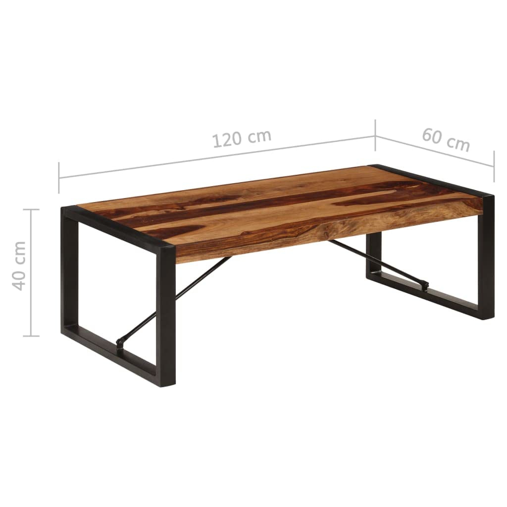 47.2"x23.6"x15.7" Solid Sheesham Wood Coffee Table C94746