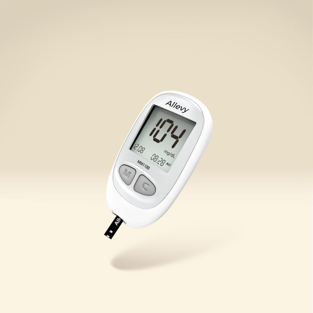 Blood Glucose Monitor Kit with 100 Test Strips and Lancets L528