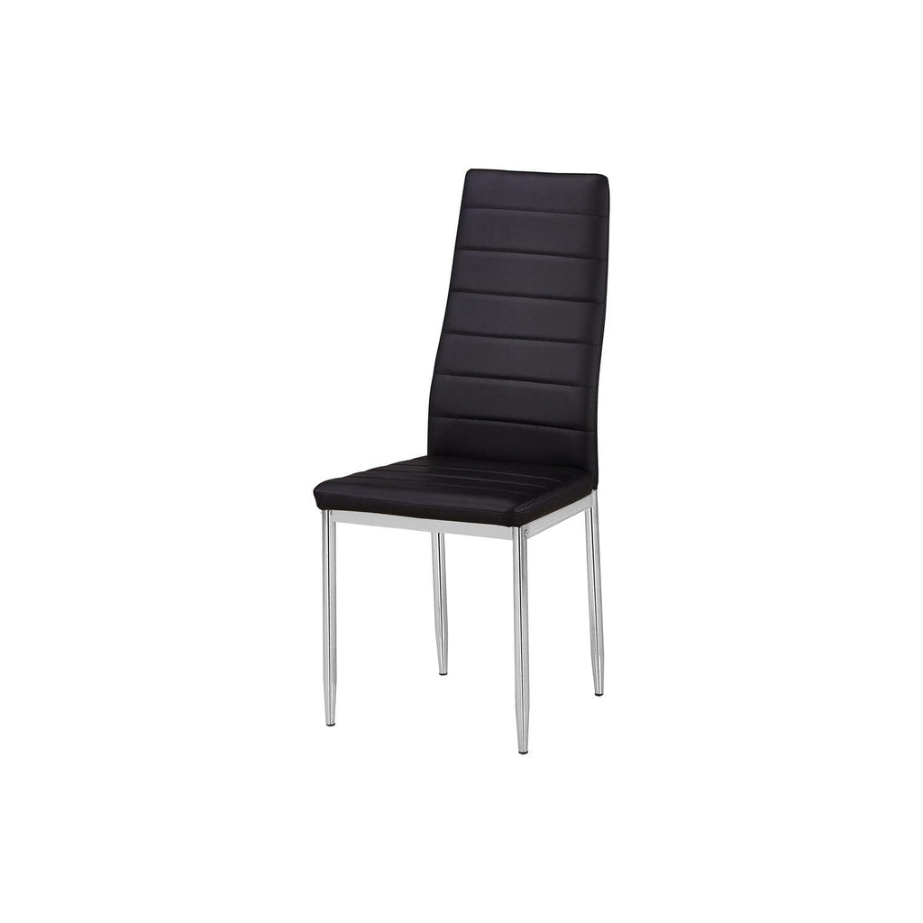 Set of 2 Black Modern Chairs V656809