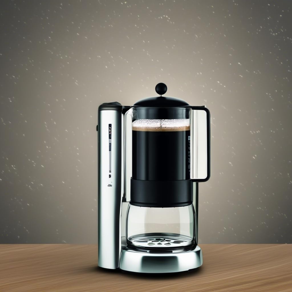 51oz Borosilicate Glass French Press Coffee Maker I4900