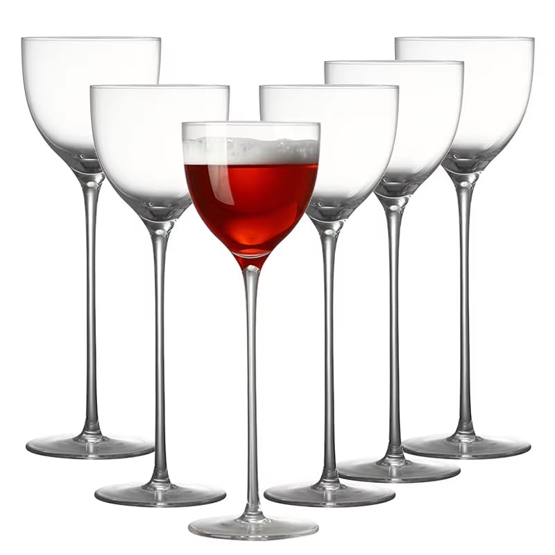 Clear 5oz Stemmed Cocktail Glasses, 6 Pieces X630