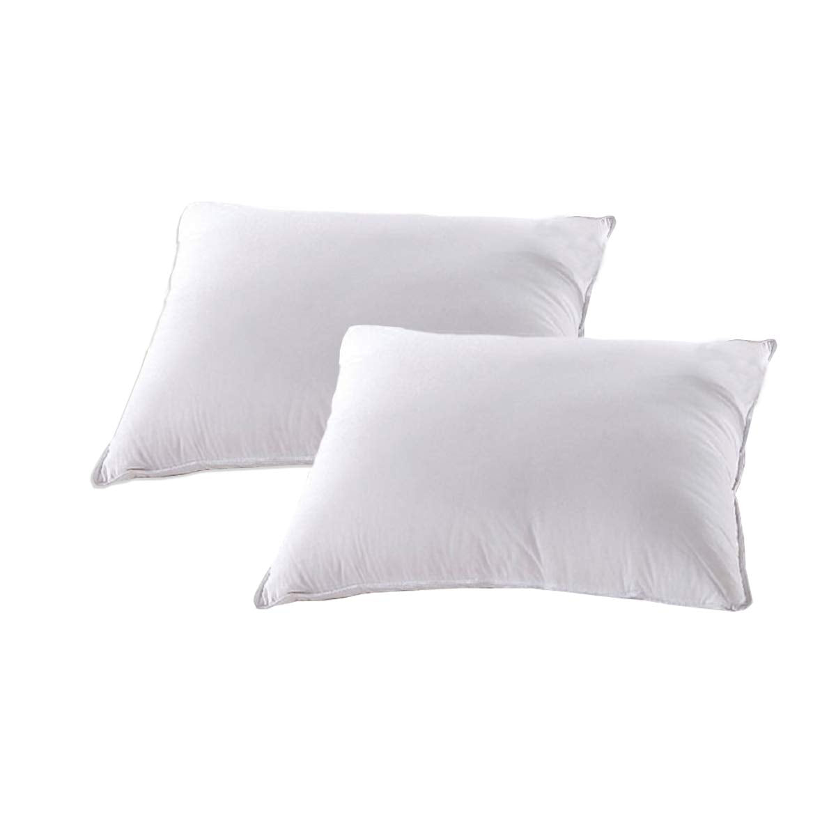 White Down Alternative Bed Pillow King Size Set of Two K254