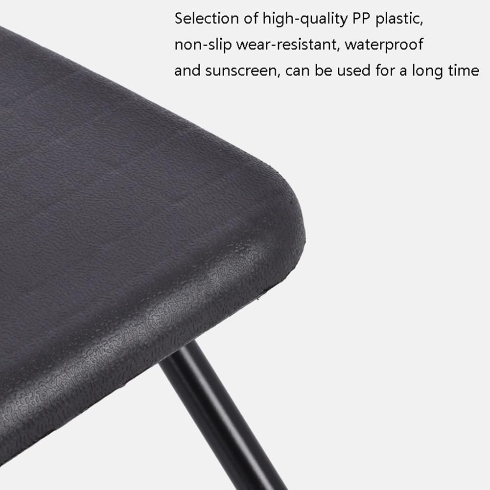 Portable Folding Stool 18 Inch Black U7515