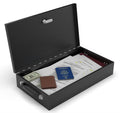 Fire Retardant Steel Security Chest Lock Box, 0.43 Cubic Ft, Black L821922