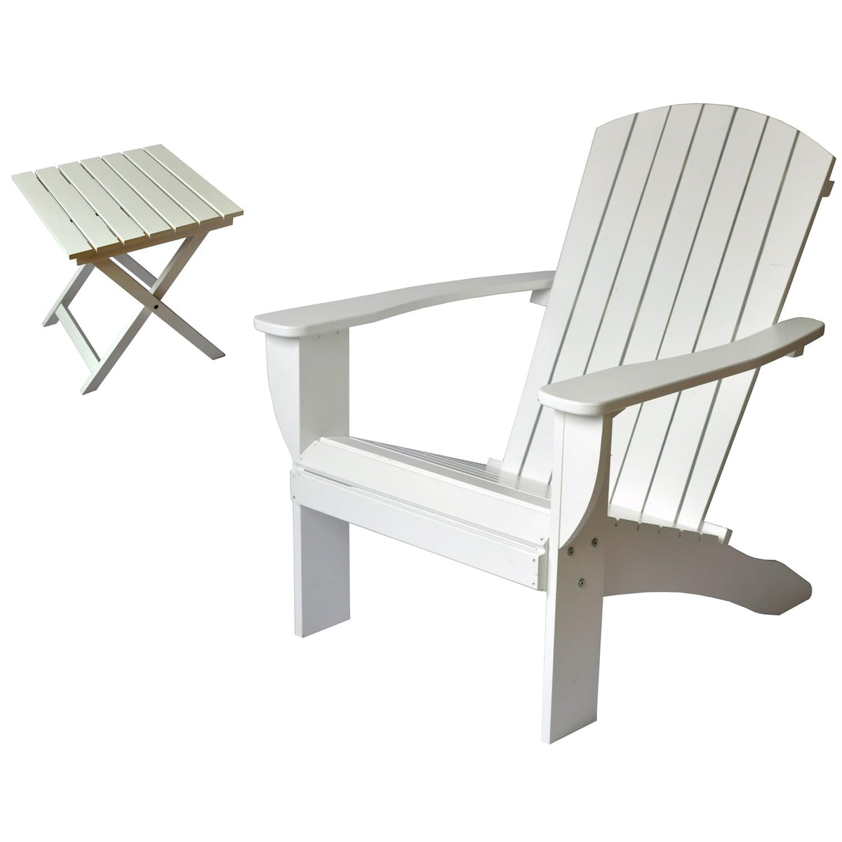 Cedar Adirondack Chair Set with Table T63870