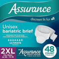 Maximum Absorbency Unisex Adult Briefs White 2XL 48 Count Z258538