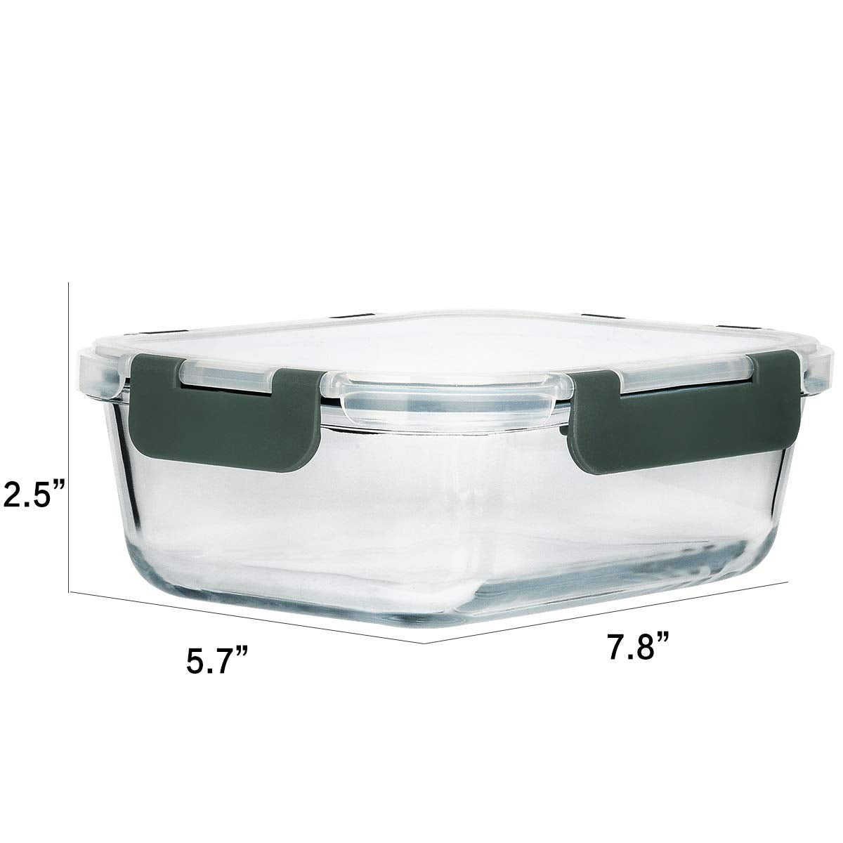 30 oz Glass Food Storage Containers with Lids V356380