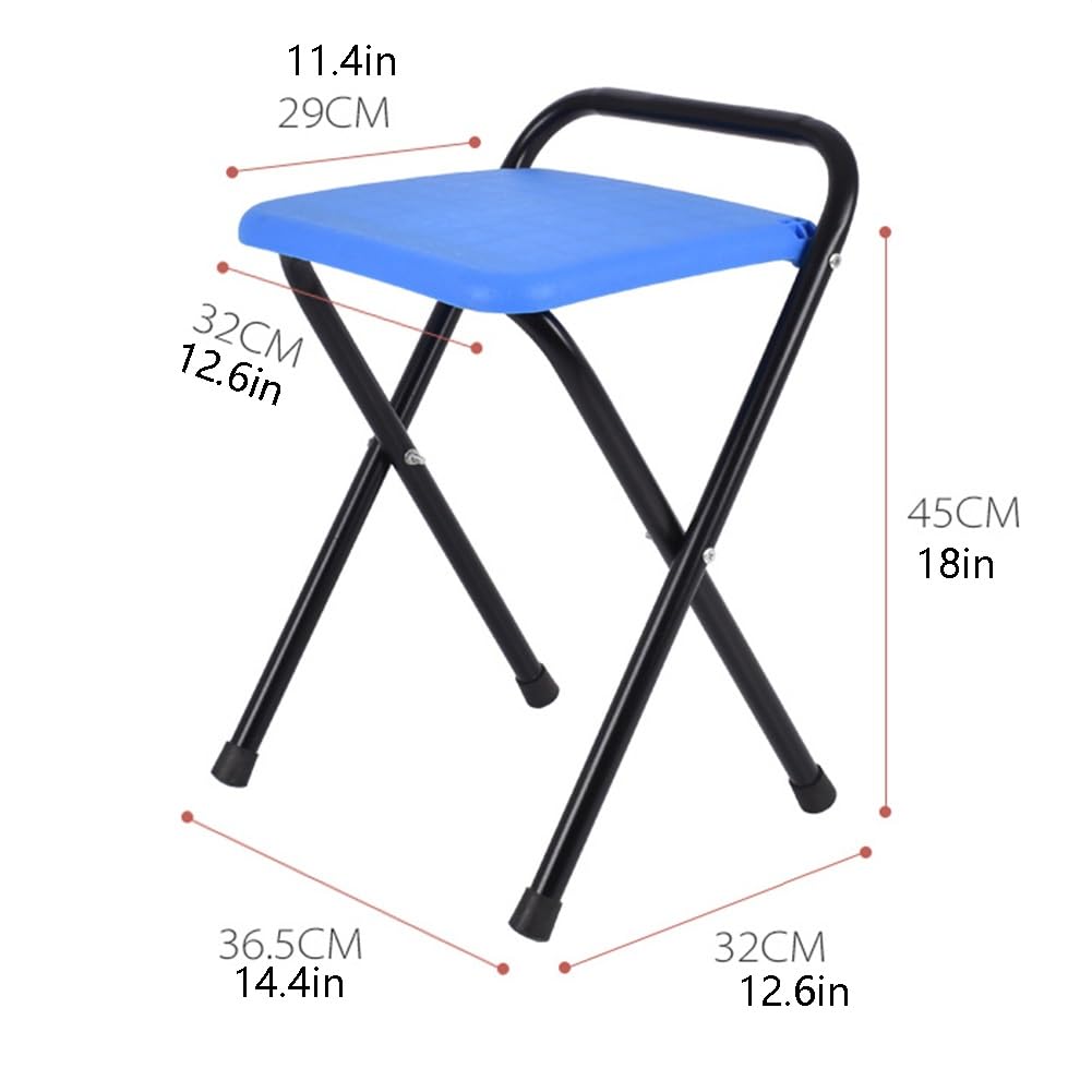 Portable Folding Stool 18 Inch Black U7515