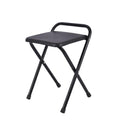 Portable Folding Stool 18 Inch Black U7515