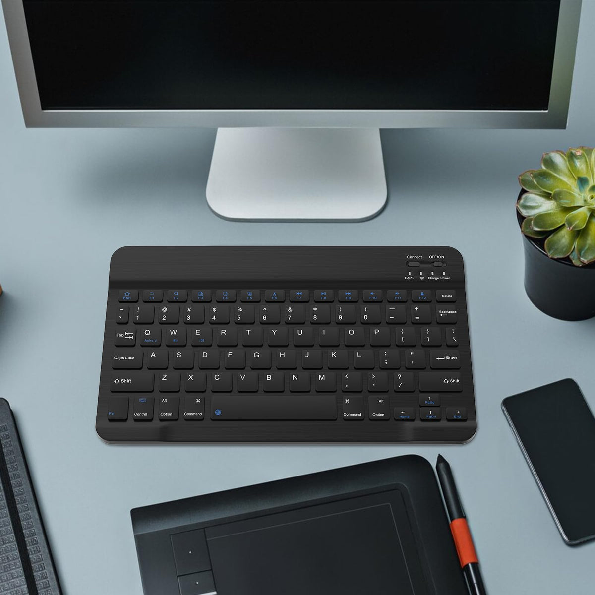 Black Rechargeable Bluetooth Keyboard and Mouse Combo G9518