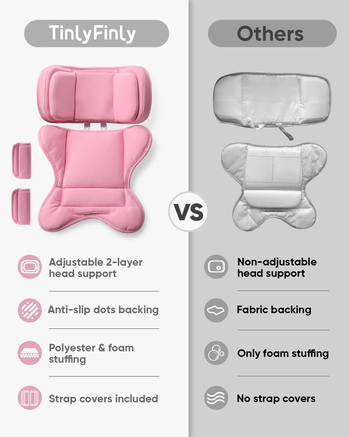 Pink Infant Car Seat Insert C604