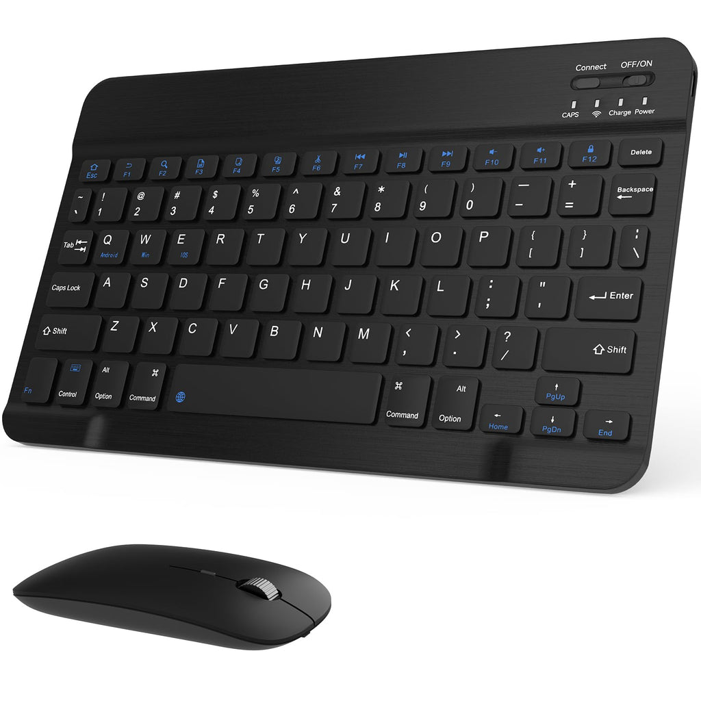 Black Rechargeable Bluetooth Keyboard and Mouse Combo G9518