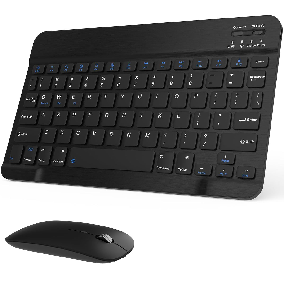 Black Rechargeable Bluetooth Keyboard and Mouse Combo G9518