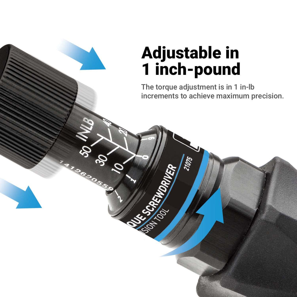 Black 10-50 in-lbs Torque Screwdriver Set I79398
