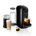 Ink Black Coffee and Espresso Maker with Milk Frother O540757