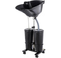 Portable Plastic Shampoo Bowl with 2 Bucket and Electric Pump E6961