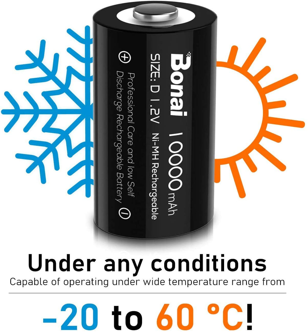 Rechargeable D Batteries 8 Pack D897