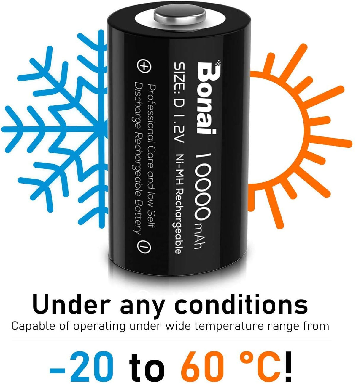 Rechargeable D Batteries 8 Pack D897