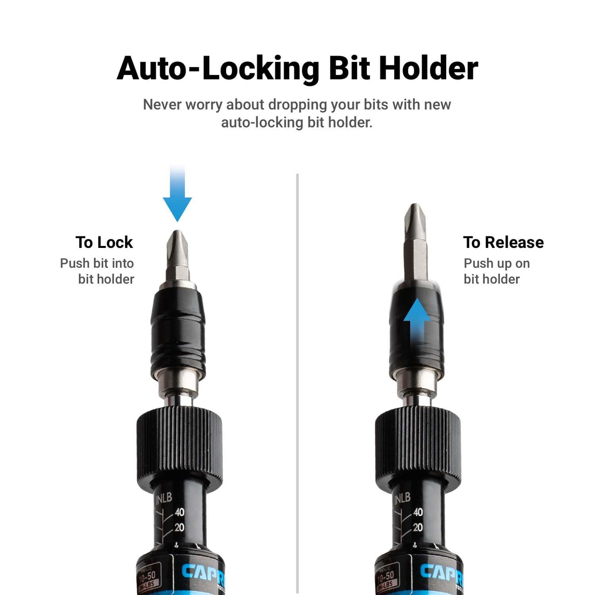 Black 10-50 in-lbs Torque Screwdriver Set I79398