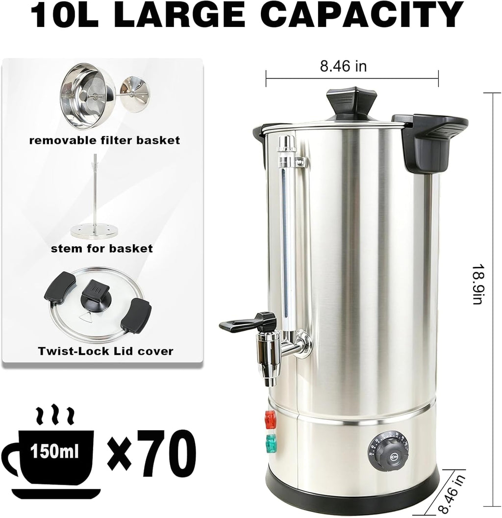 70 Cup Stainless Steel Coffee Urn B833
