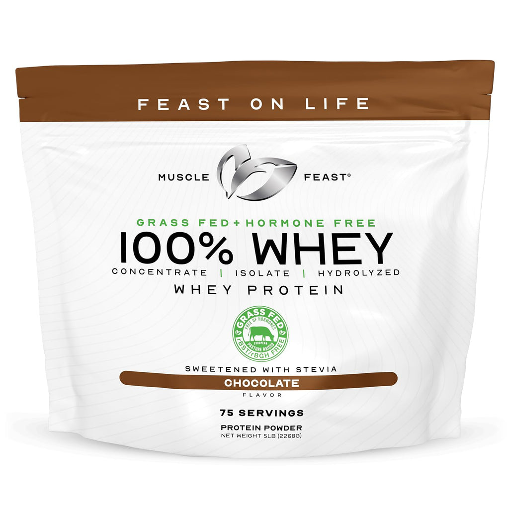 Grass Fed Whey Protein Powder Blend, Chocolate (5lb) Q987602