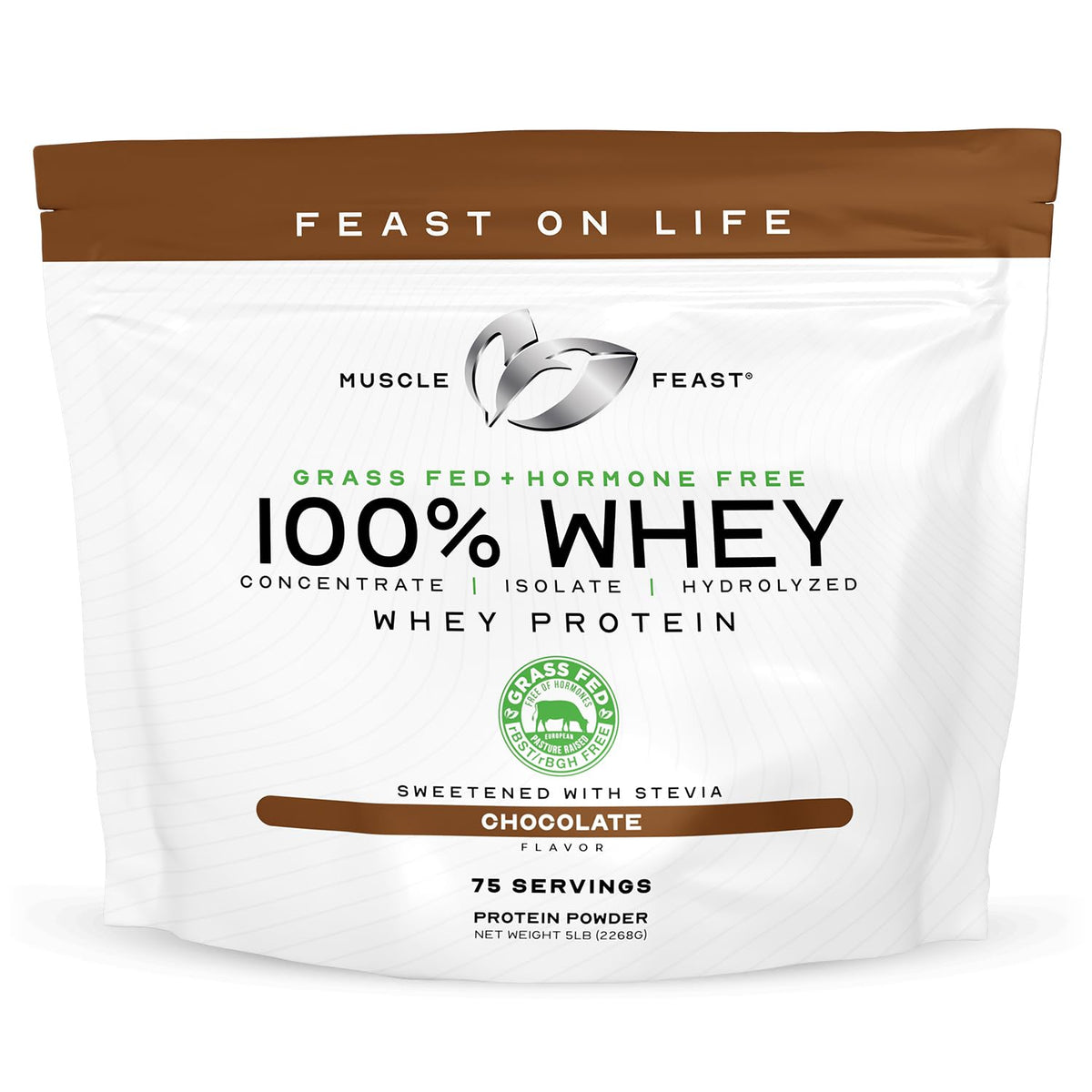 Grass Fed Whey Protein Powder Blend, Chocolate (5lb) Q987602