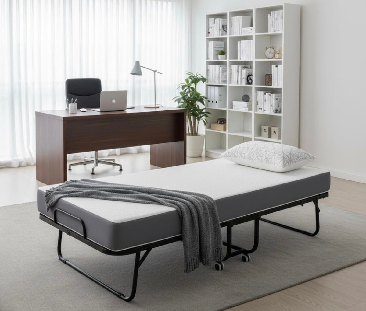Foldable Bed with 5" Memory Foam Mattress L12279