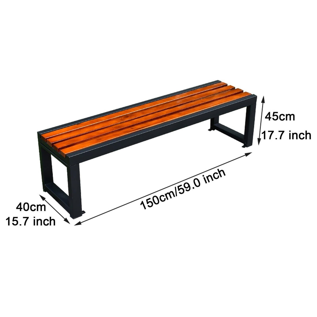 Metal Outdoor Bench D7792