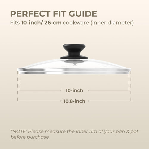 10 Inch Tempered Glass Pan Lid H14669
