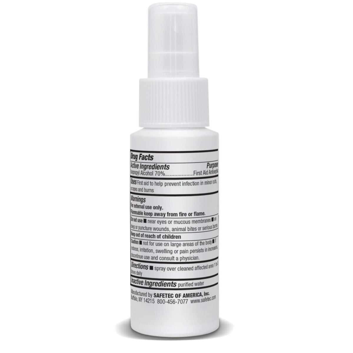 Isopropyl Alcohol 70% 2oz Spray Bottle U4897