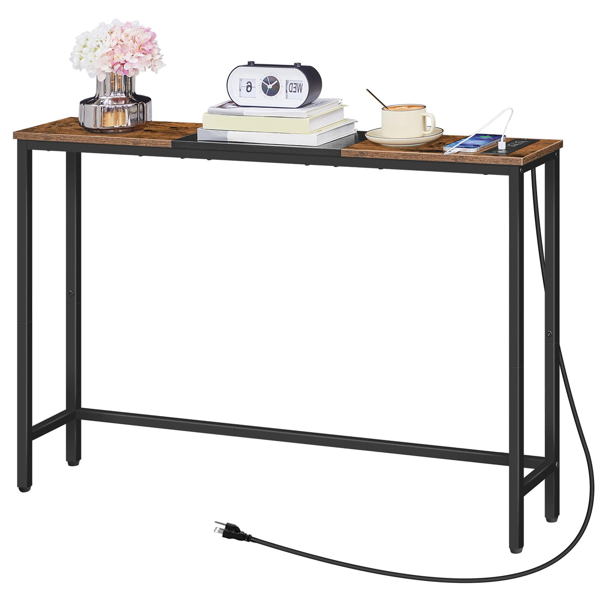 Narrow Console Table with Power Outlets T125996