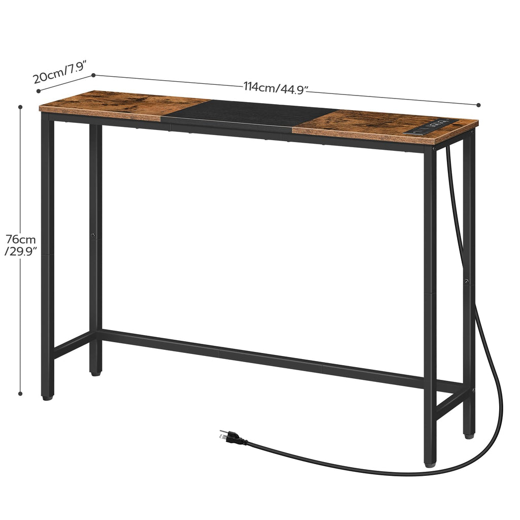 Narrow Console Table with Power Outlets T125996