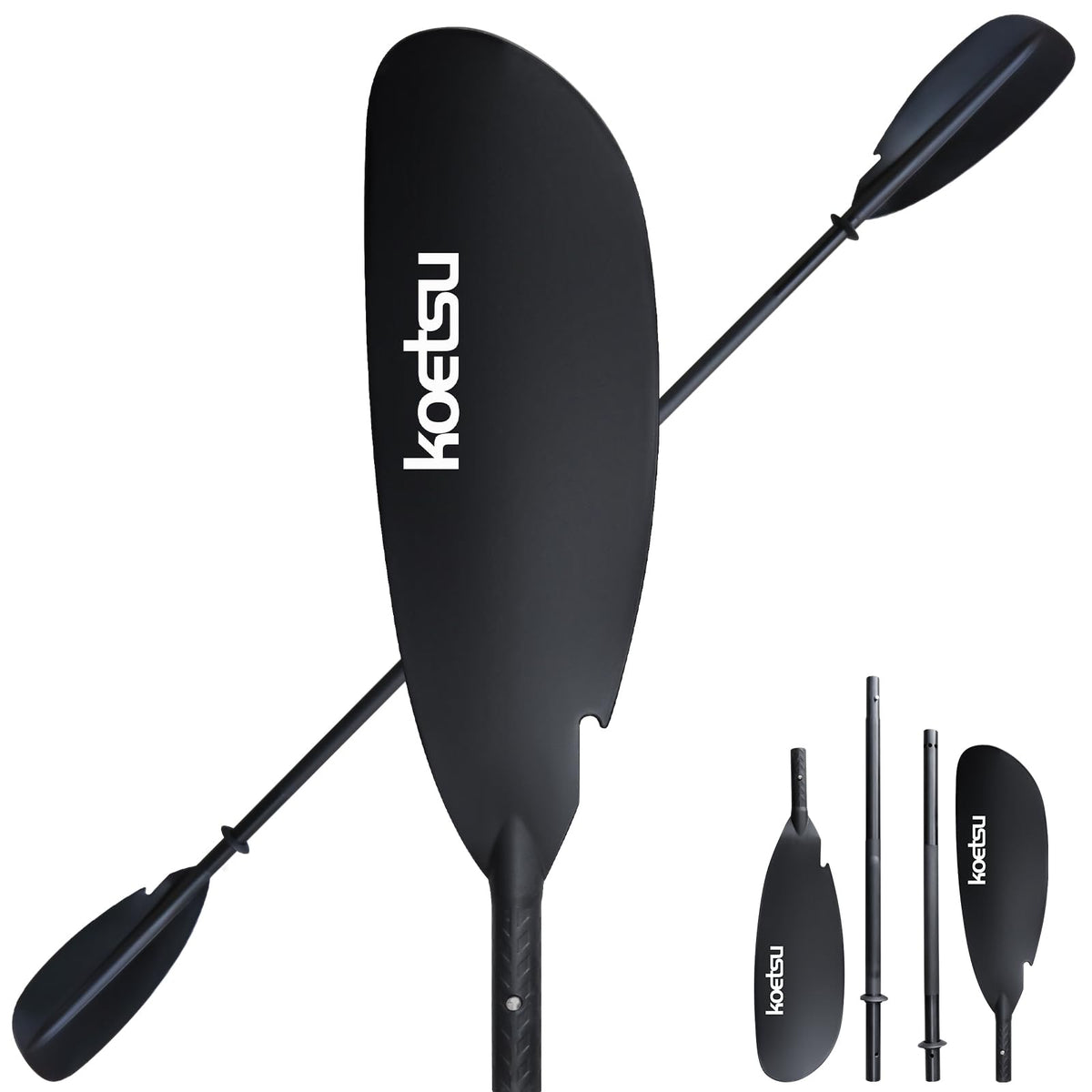 Aluminum 4-Piece Adjustable Double-Sided Kayak Paddle G8695