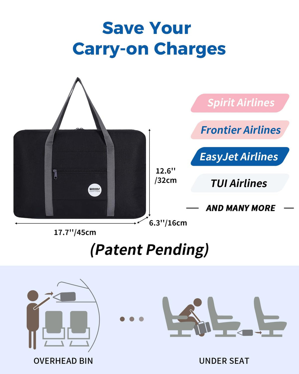 Personal Item Travel Bag N5704