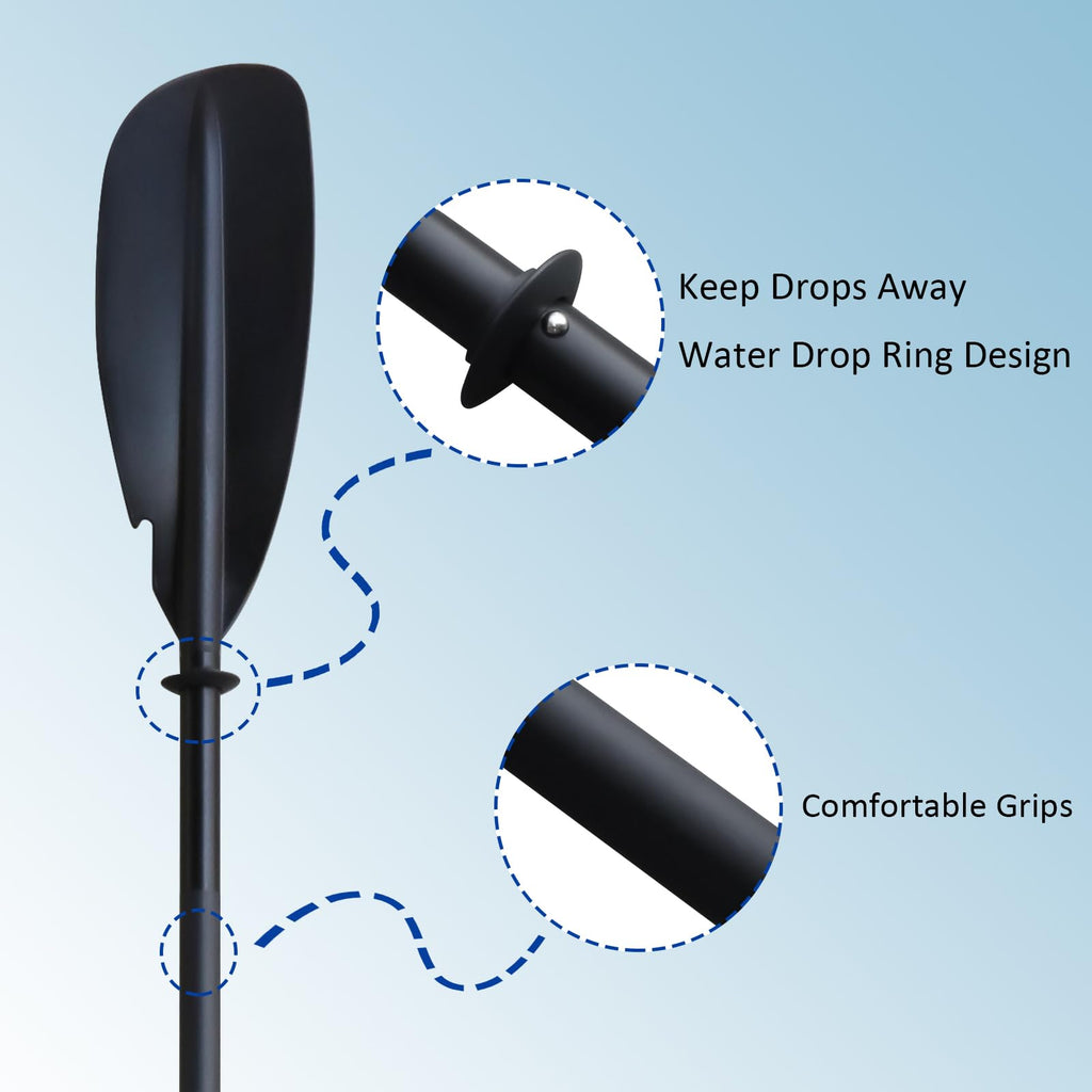 Aluminum 4-Piece Adjustable Double-Sided Kayak Paddle G8695