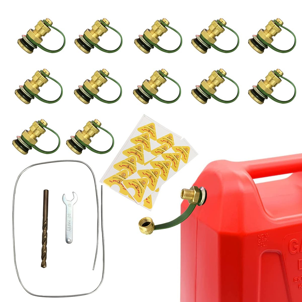 Brass Gas Can Vent Caps 12 Pack V457495