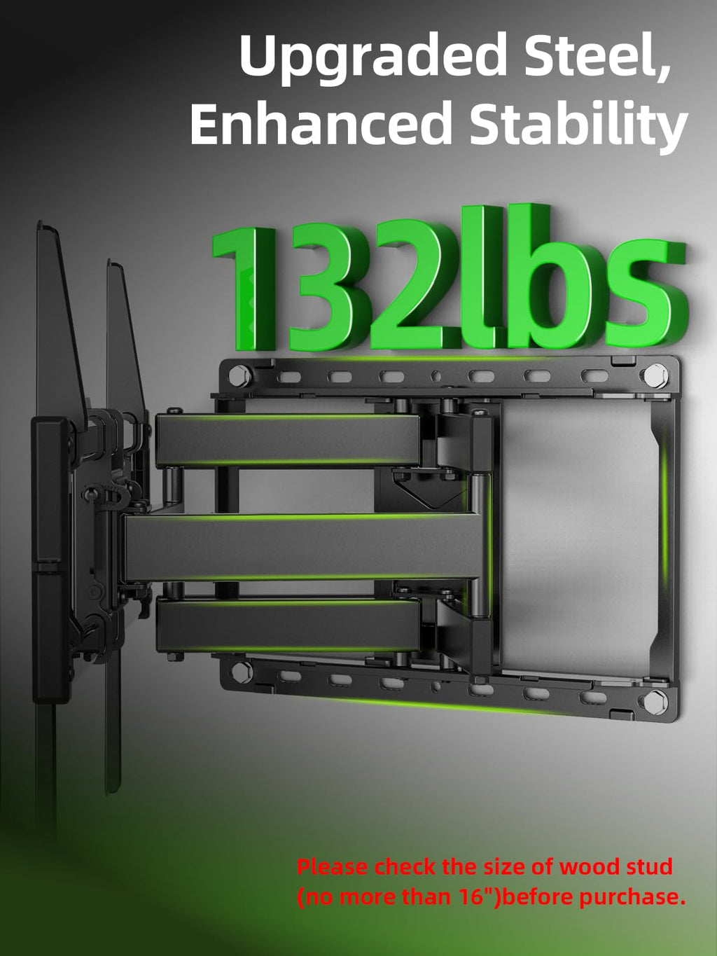 Full Motion TV Wall Mount for 42-90 inch Flat Screen Z76161