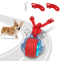 Interactive Rolling Dog Toys with Rope C4740