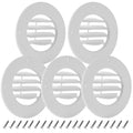 6.5" White RV Ceiling Vent Covers 5-Pack I838
