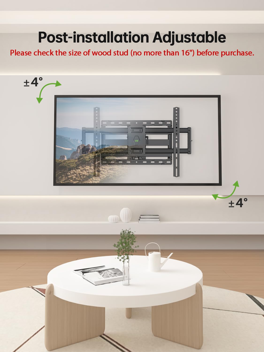 Full Motion TV Wall Mount for 42-90 inch Flat Screen Z76161