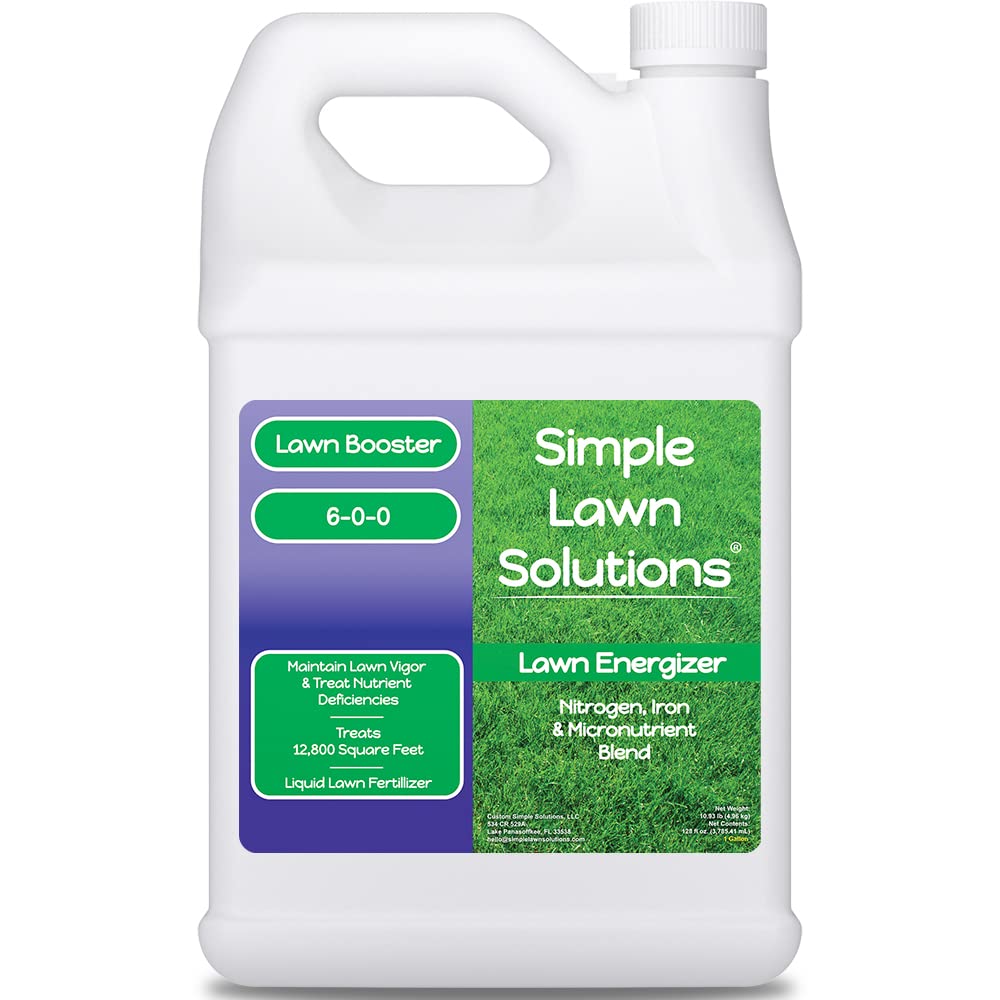 Commercial Grade Liquid Grass Fertilizer with Nitrogen, Iron, Micronutrients 1 Gallon O81237