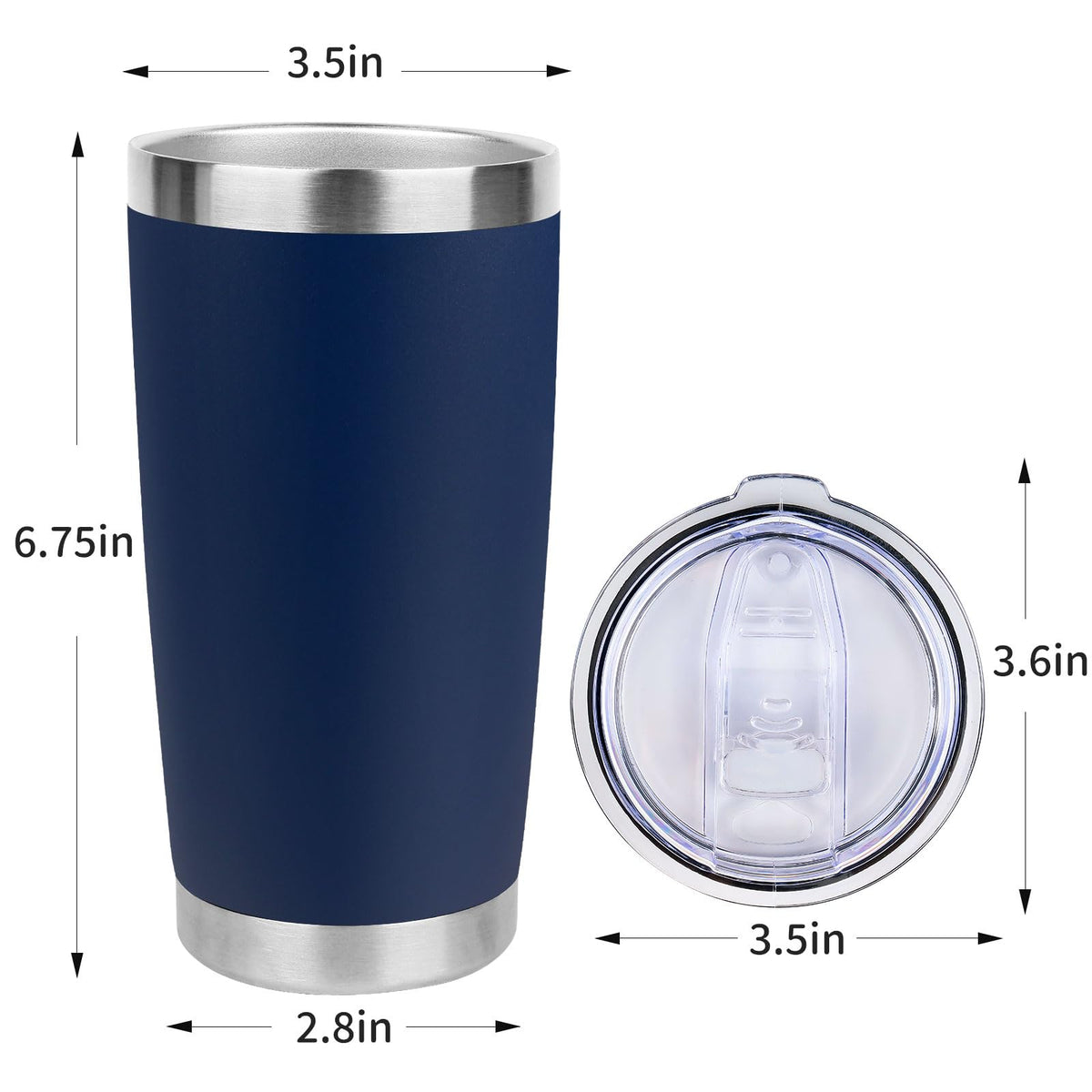 20oz Stainless Steel Tumbler with Lid A63431