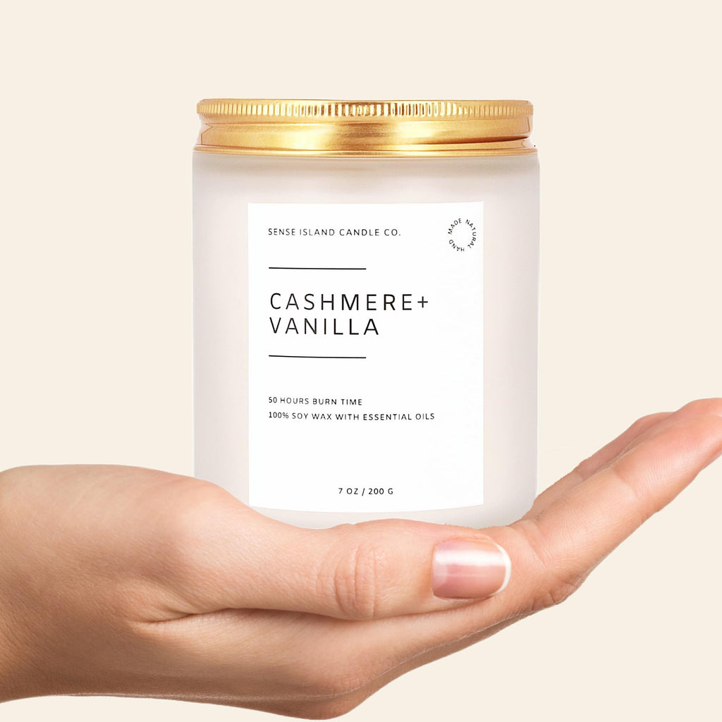 Vanilla Cashmere Scented Soy Wax Candle I5477
