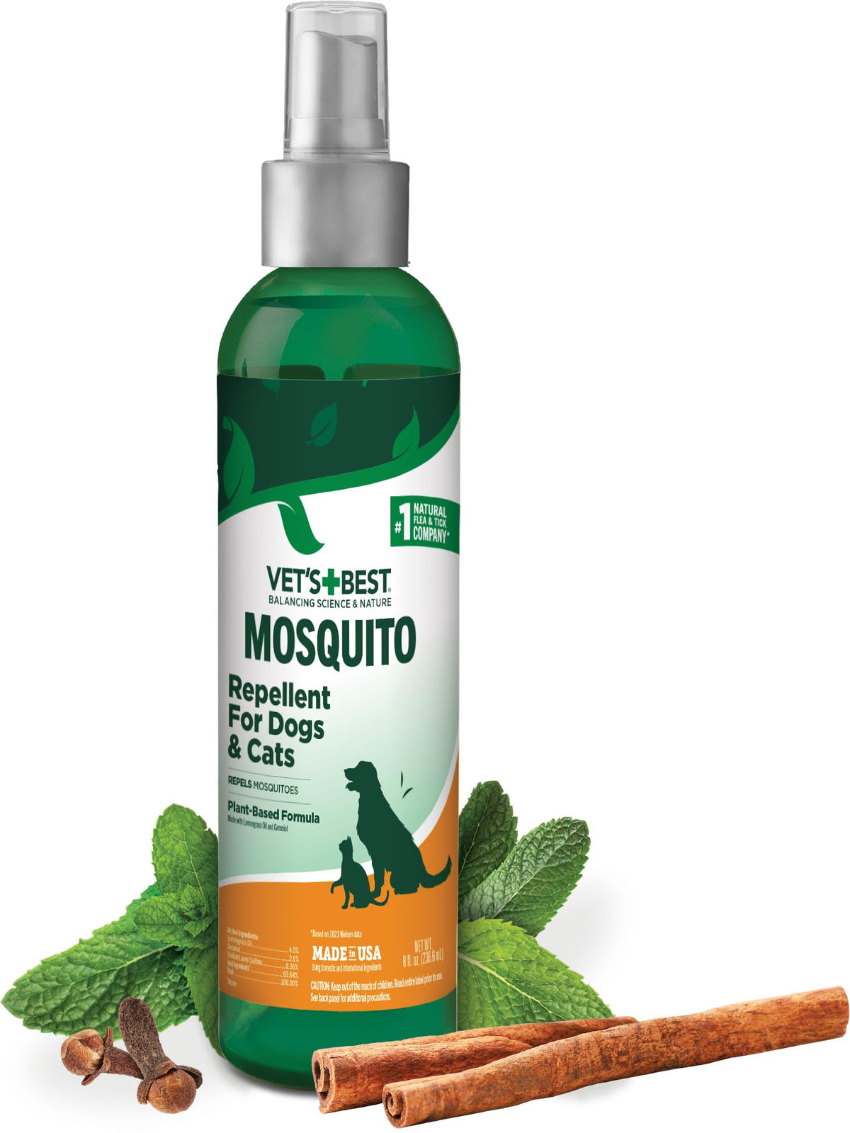 Mosquito Repellent Spray for Dogs & Cats 8 oz W186