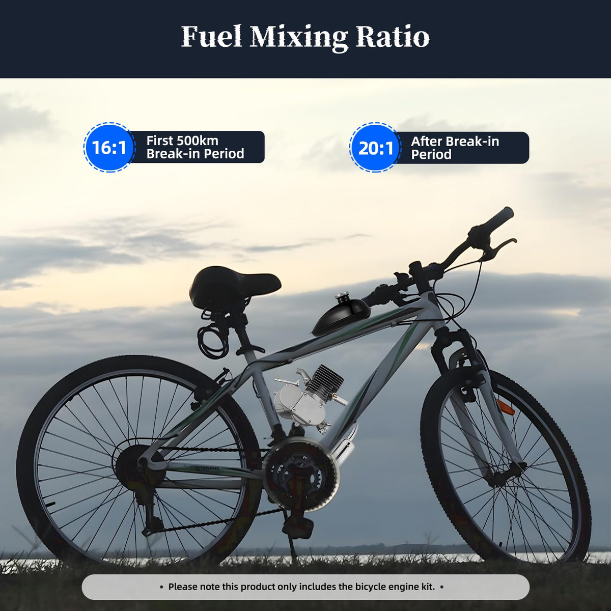 100CC 2 Stroke Bicycle Engine Kit with 36-Tooth Sprocket C276