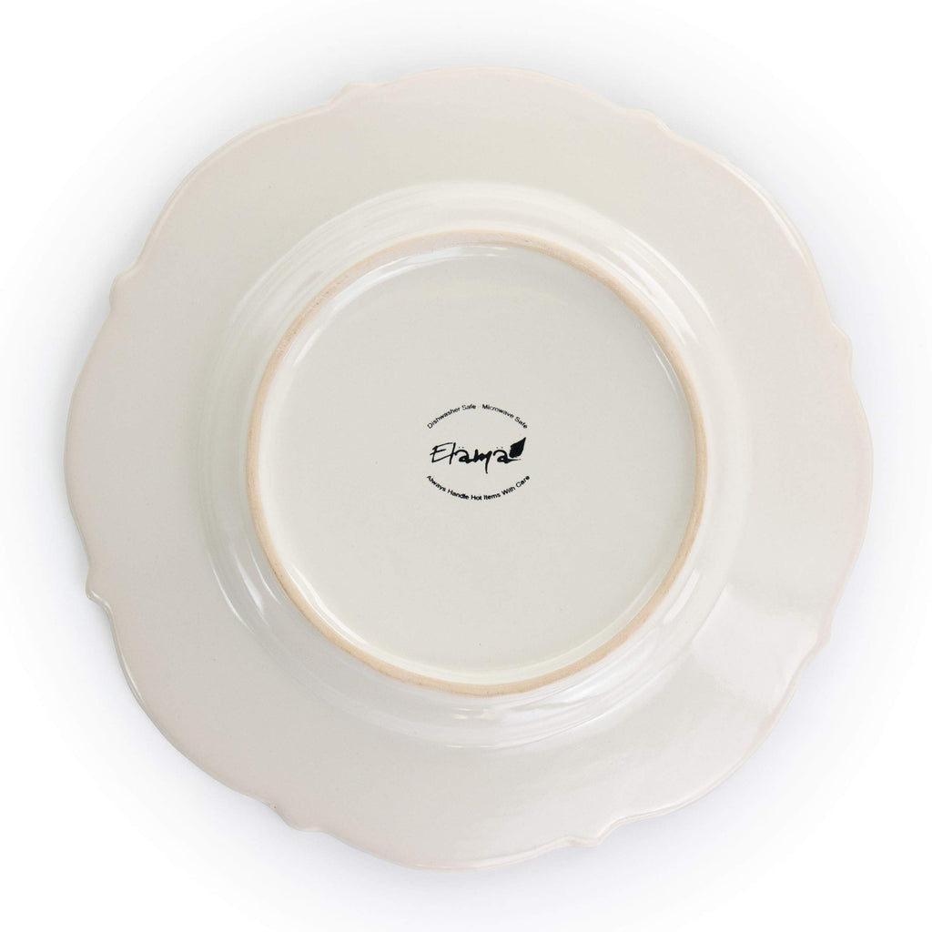 Round Stoneware 16 Piece Dish Set N752