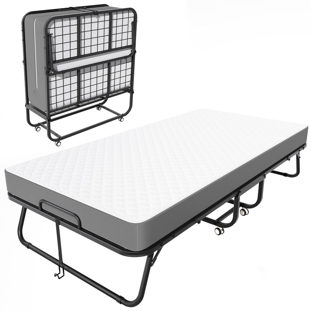 Foldable Bed with 5" Memory Foam Mattress L12279