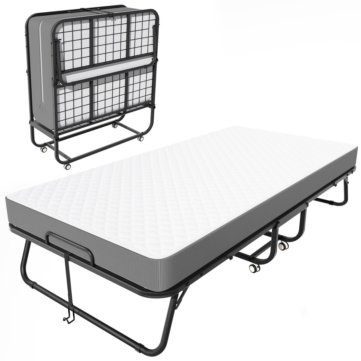 Foldable Bed with 5" Memory Foam Mattress L12279