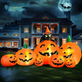 7 FT Long Halloween Inflatables Pumpkin Outdoor Decoration N958