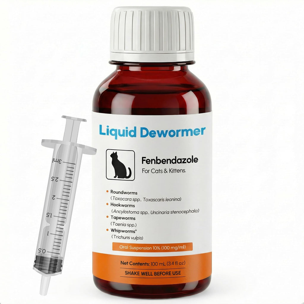 Liquid Fenbendazole Dewormer for Cats & Kittens 100ml P55782